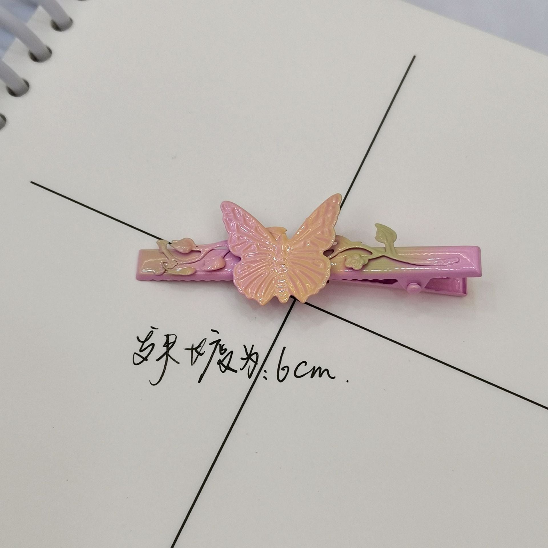 Wholesale Colorful Hollow Metal Butterfly Hairpins